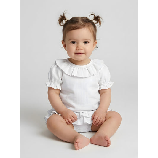Camisa Cuello Bebé Blanco