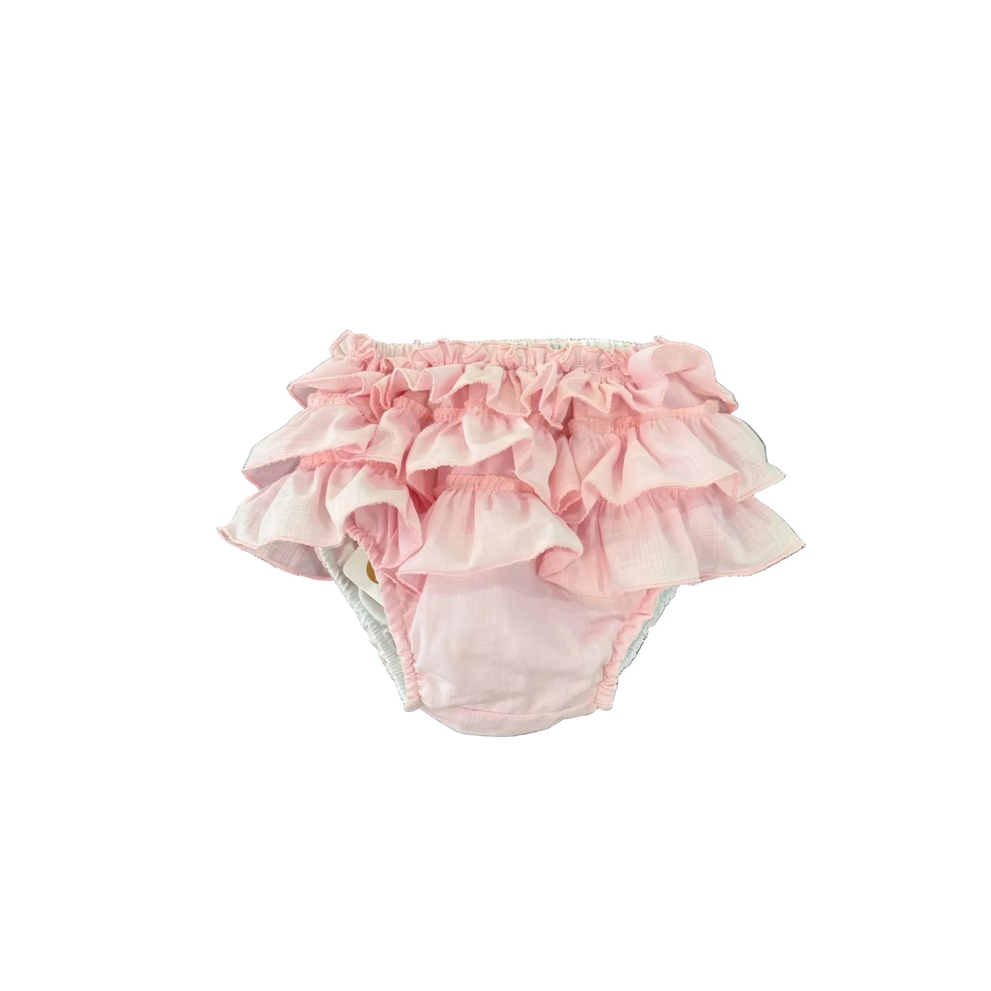 Cubrepañal Volantes Rosa