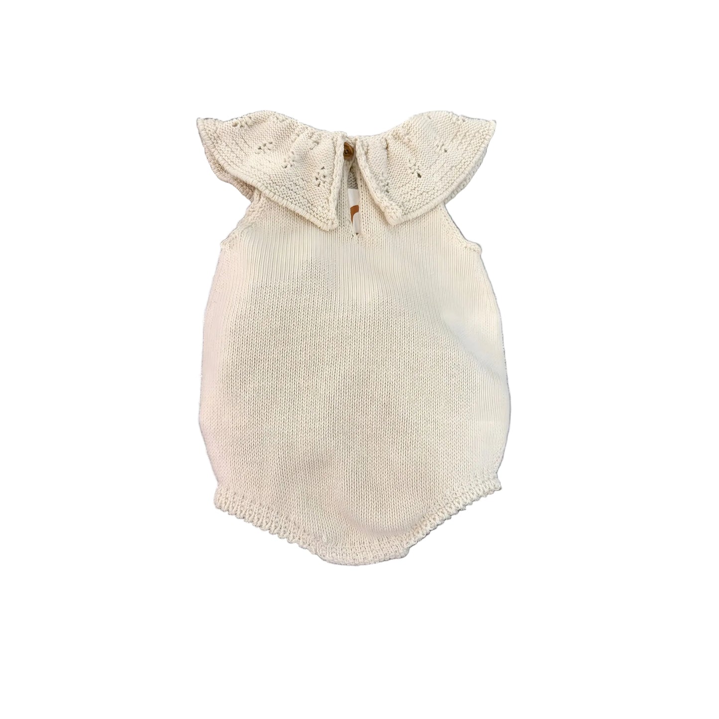 Pelele Cuello Calado Crudo